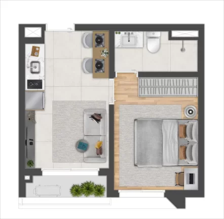 Imagem Apartamento com 1 Quarto à Venda, 31 m² em Campo Belo - São Paulo Imagem Apartamento com 1 Quarto à Venda, 31 m² em Campo Belo - São Paulo