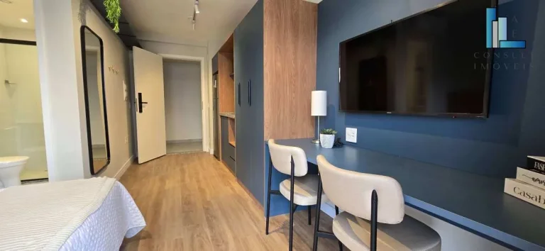 Imagem Studio pronto para morar de 26m2 perto do metrô Alto da Boa Vista - ótimo para morar e investir
