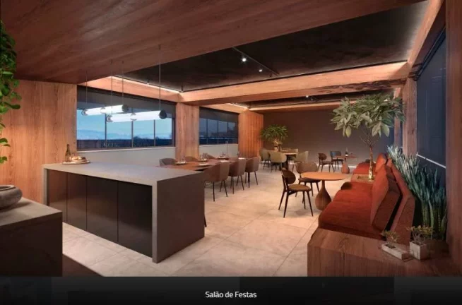 Imagem Cobertura 2 quartos suíte 2 vagas torre única 2 elevadores