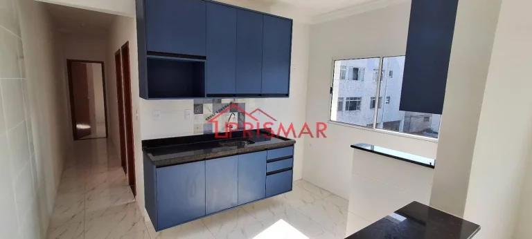 Imagem Apartamentos novos São Vicente, bairro parque são vicente 1 vaga
