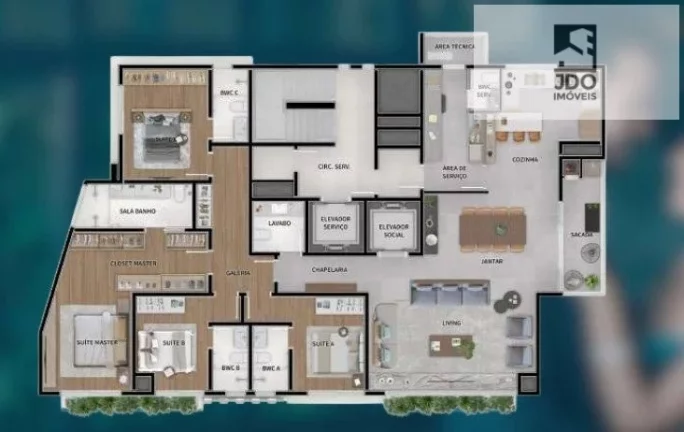 Imagem Apartamento a Venda no bairro Água Verde - Curitiba, PR