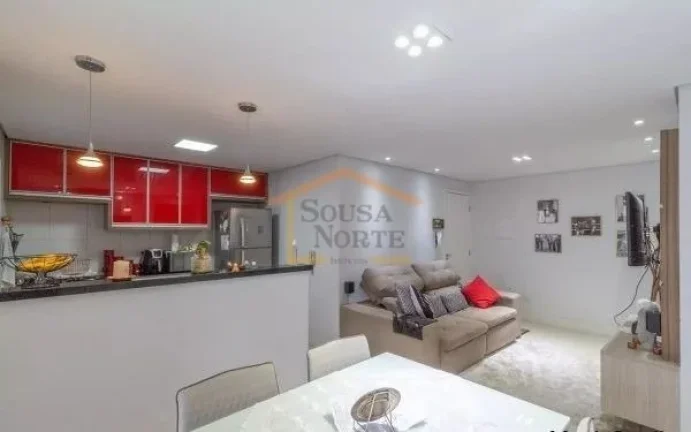 Imagem Apartamento 2 dormitórios, sendo 1 suíte, piso laminado, sala 2 ambientes, varanda gourmet com chu...