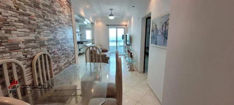 Imagem Apartamento com 2 dormitórios à venda, 69 m² por R$ 545.000,00 - Maracanã - Praia Grande/SP