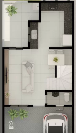 Imagem Sobrado 108 m² com 3 quartos (1 suíte), 2 vagas de garagem à venda por R$ 659.000 - Uberaba - Curitiba/PR