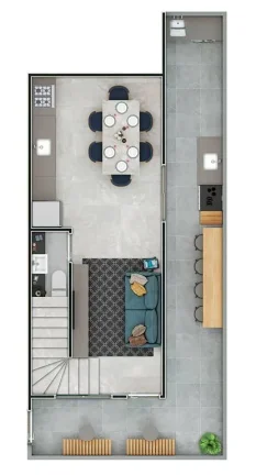 Imagem CASA COM 74.67 m² - GUILHERMINA - PRAIA GRANDE SP