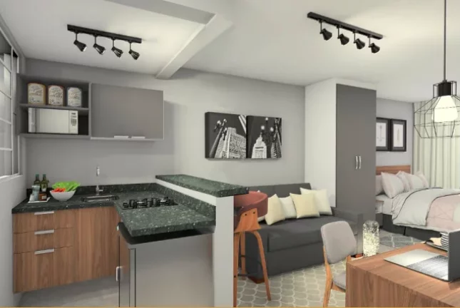 Imagem Kitnet com 1 quarto, 30,29m2, à venda em Porto Alegre, Centro