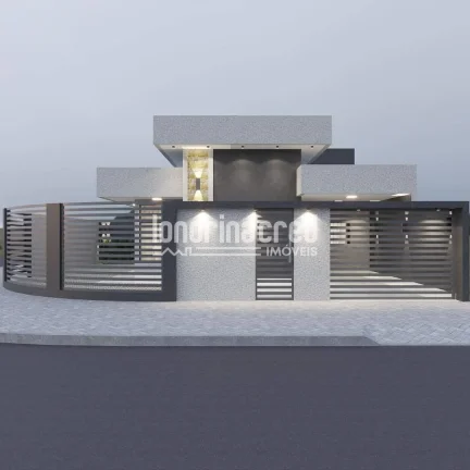 Imagem Casa moderna no Jardim Santo Amaro – 3 dormitórios (1 suíte), pé-direito alto, gesso, mármore, LED e cozinha ampla em Cambé!