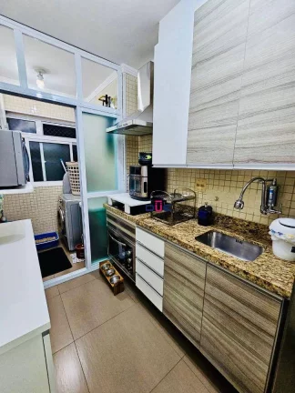Imagem Apartamento com 2 dormitórios à venda, 59 m² por R$ 320.000,00 - Morro de Nova Cintra - Santos/SP