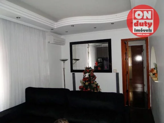 Imagem Apartamento com 2 dormitórios à venda por R$ 450.000 - Encruzilhada - Santos.