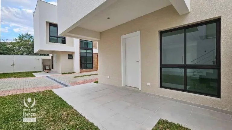Imagem Sobrado novo com 125 m², 3 quartos sendo 1 suíte à venda por R$ 1.070.000 - Bom Retiro - Curitiba/PR