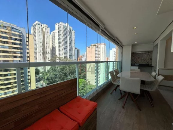 Imagem Apartamento à Venda no Brooklin: 65m², 2 Quartos, Mobiliado e Moderno