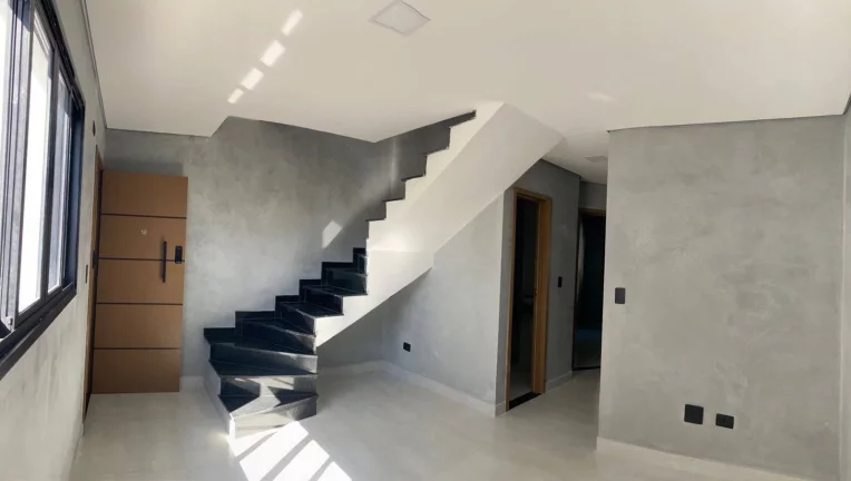 Imagem Cobertura com 2 dormitórios à venda, 94 m² por R$ 450.000,00 - Vila Humaitá - Santo André/SP