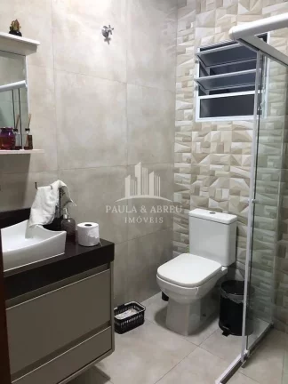 Imagem São 2 Casas 4 cômodos com suíte e 5 cômodos 1 banheiro, 2 vagas, na Vila Homero Thon, Santo André-SP