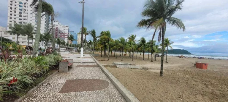 Imagem Apartamento com 2 dormitórios à venda, 72 m² por R$ 335.000,00 - Boqueirão - Praia Grande/SP