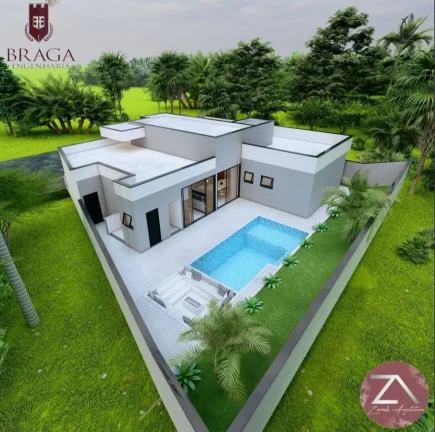 Imagem Casa Térrea Atibaia - 204M², 3 Dorms, 3 Suítes, Closet, 2 Vagas, Lareira.