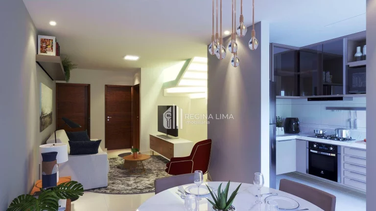 Imagem ÚLTIMAS UNIDADES: Casa duplex, 3 dormitórios à venda por R$ 529.900,00 - Condomínio ROYAL VILLE - Morros - Teresina/PI