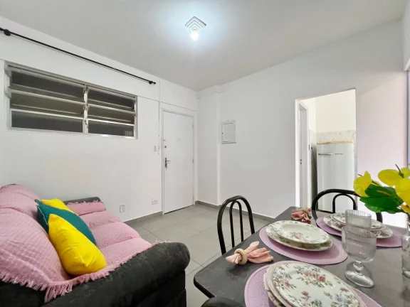 Imagem Lindo apartamento com um dormitório na Aviação - Praia Grande!