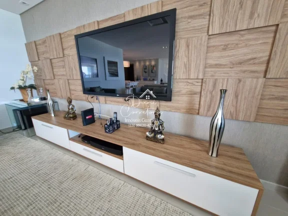 Imagem Apartamento frente mar reformado com varanda gourmet e lazer, Enseada.