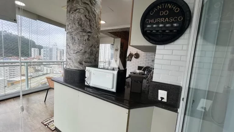 Imagem Apartamento 2 dormitórios mobiliado com vista para o mar na Pompéia – Santos/SP