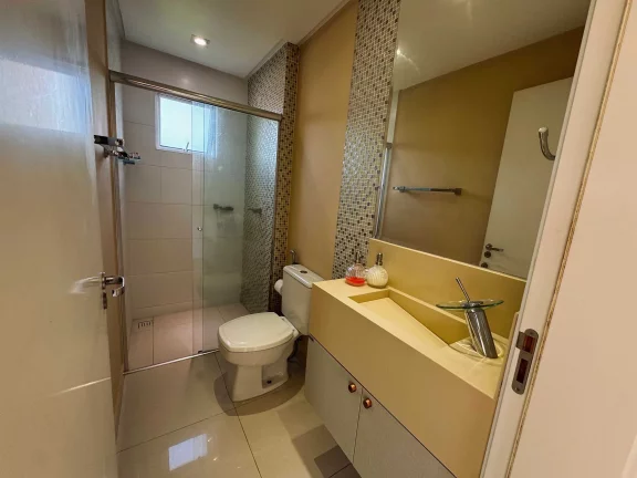 Imagem Apartamento com 3 dormitórios sendo 1 suíte e 2 vagas na garagem no Bairro - Fazenda Itajaí / SC