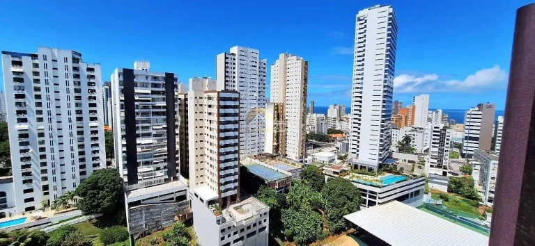 Imagem Apartamento nascente na Graça com 80 m², vista mar em todos os ambientes, 2 quartos, 1 suíte, varan