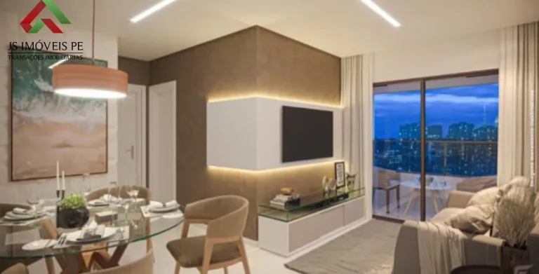 Imagem Apartamento à venda na Madalena, Recife-PE: 2 quartos, 1 suíte, sala dois ambientes, 2 banheiros, garagem e 58,06m². Imperdível oportunidade!