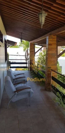 Imagem Casa estilo francesa com área de lazer em condomínio fechado no Portal do Sol - CA0041