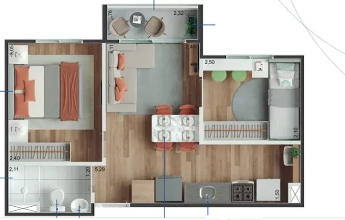 Imagem APARTAMENTO RESIDENCIAL em São Paulo - SP, Vila Campo Grande