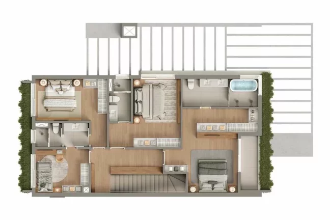 Imagem Casa de condomínio à venda em Porto Alegre, Petrópolis, com 4 quartos, 369m2