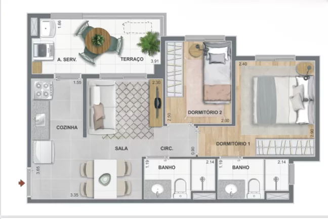 Imagem Apartamento em Santo Amaro - São Paulo SP