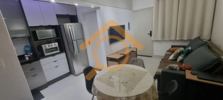 Imagem Apartamento à venda no Canto do Forte, Praia Grande-SP: 1 quarto, 1 sala, 1 banheiro, 1 vaga de garagem, 35m² de área.