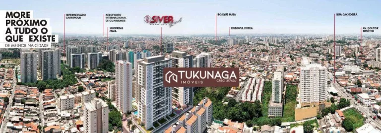 Imagem Apartamento com 1quarto à venda, 30 m² por R$ 370.000 - Picanco - Guarulhos/SP