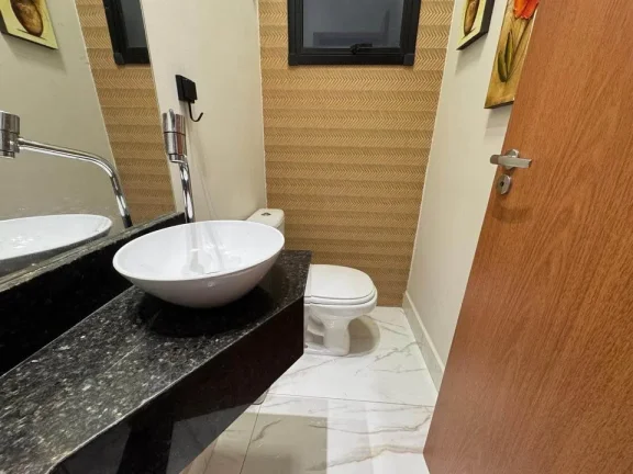 Imagem Casa térrea moderna e completa em condomínio fechado, semi mobiliada.