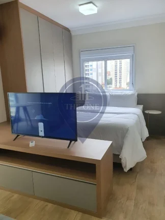 Imagem Aluguel de Apartamento de 1 quarto na Vila Mariana, SP: 2 salas, 1 banheiro, 1 vaga de garagem, 45m².