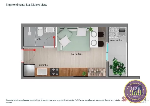 Imagem APTO STUDIO AO LADO DO METRÕ PENHA - ENTREGA EM MARÇO 2025