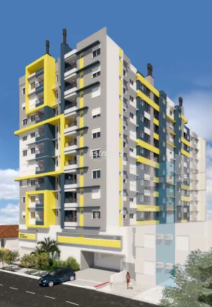 Apartamento de um dormitório com sacada e churrasqueira