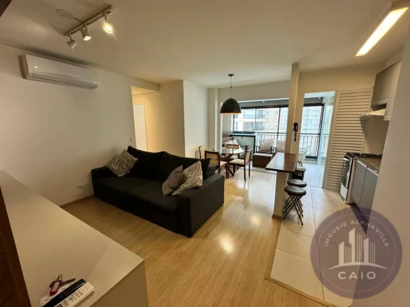 Imagem Apartamento mobiliado com 2 dormitórios para alugar, 73m² - Alphaville/SP