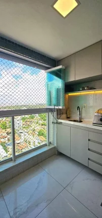 Imagem Apartamento mobiliado e equipado com varanda/sacada e área de lazer completo no Altiplano - AP2726.