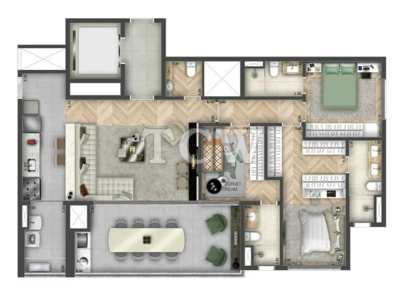 Imagem Apartamento à venda no bairro Brooklin - São Paulo/SP, Zona Sul