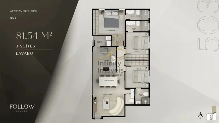 Imagem Follow Savassi Residence - Apartamento à venda no bairro Savassi - Belo Horizonte/MG