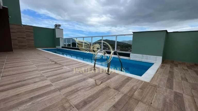 Imagem COBERTURA COM VISTA PANORÂMICA DO MAR NA PRAIA DO PEREQUE-AÇÚ EM UBATUBA-SP