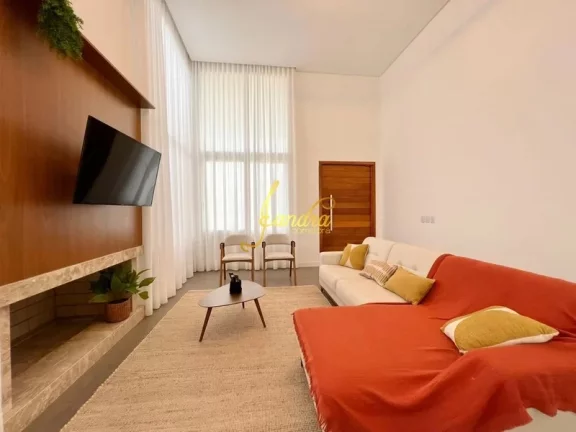 Imagem Excelente Casa no Condomínio Riviera Estilo contemporânea! Composta por 4 suítes, sendo 2 americanas,