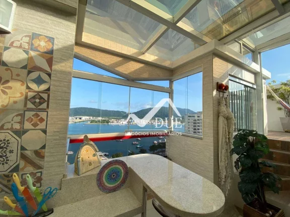 Imagem Cobertura com 3 dormitórios ,porteira fechada à venda, 226 m² por R$ 1.800.000 - Ponta da Praia - Santos/SP
