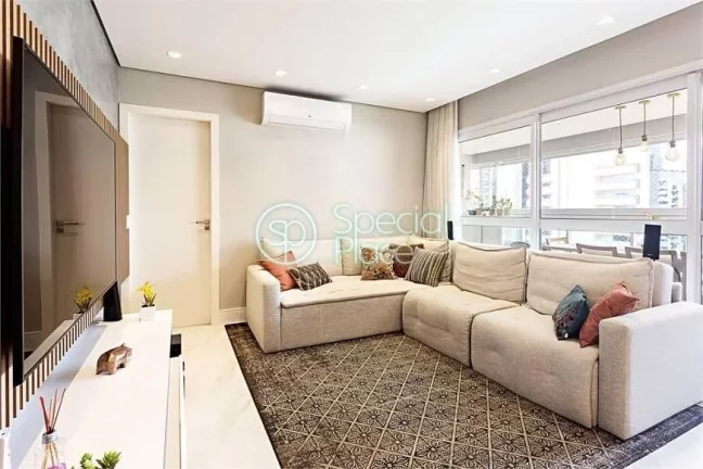 Imagem Excelente apartamento à venda no Brooklin, totalmente reformado, pronto para morar! - Área: 124,00...