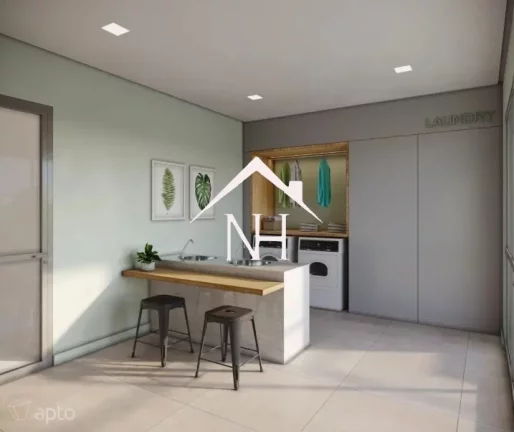 Imagem apartamento de 77m c/ 3 dormitórios (1 suíte), 2 vagas, terraço gourmet, Brinquedoteca, Piscinas, salão de jogos e festas, playground, academia, lobby