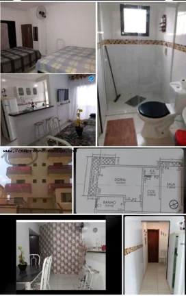 Apartamento para Venda em Praia Grande, Tupi, 1 dormitório, 1 banheiro, 1 vaga