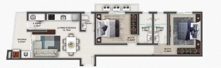 Imagem Sant Laurren - Apartamento à venda no bairro Canto Grande - Bombinhas/SC