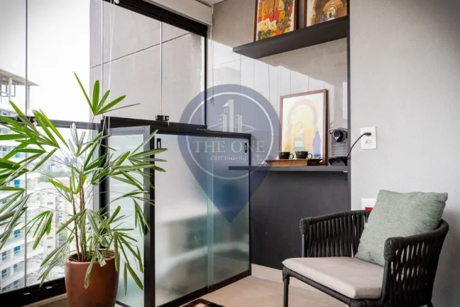 Imagem Apartamento à venda em Indianópolis, São Paulo - 1 quarto, 1 suíte, 1 sala, 1 banheiro, 1 vaga, 42m² de área.