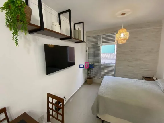 Imagem Apartamento Sala living 1 Quarto, 1 Vaga - José Menino - Santos/SP