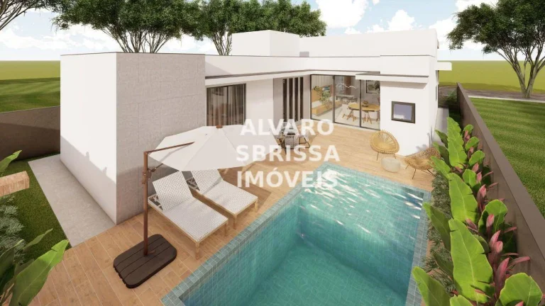 Imagem Belíssima Casa à venda de 236m² com 3 suítes no Condomínio Bandeirantes em Salto SP.